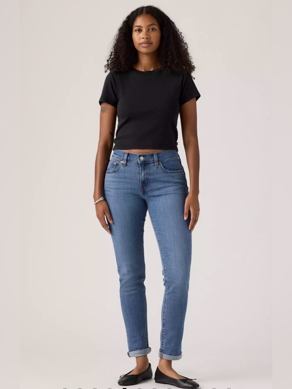 Levi's Boyfriend Mid Rise Jeans - Medium Wash - W29/L27